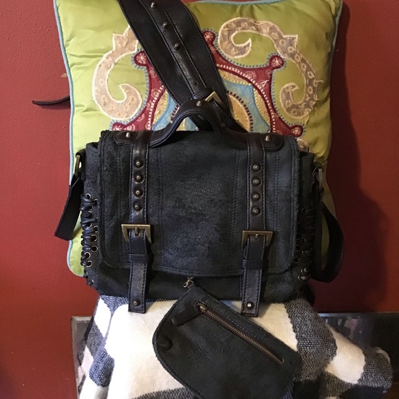 Pour La Victoire Handbags - Pour La Victoire Studded ‘Frayed’ Leather  Bag